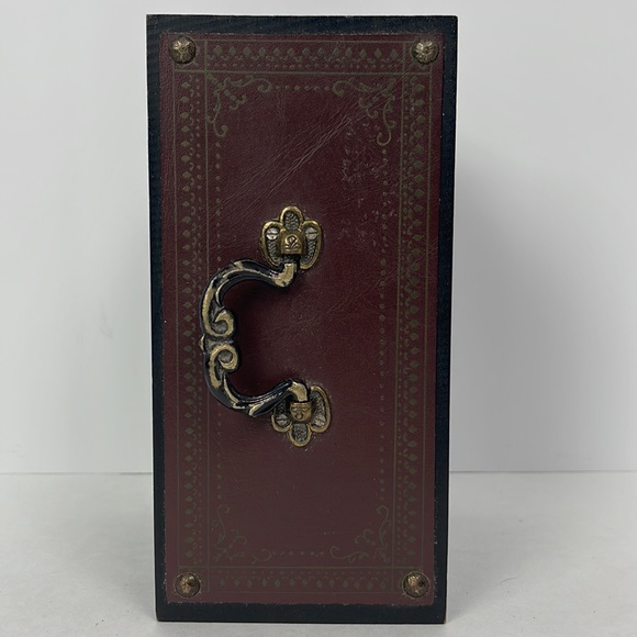 Vtg Musical Footed Wood Jewelry Box 2 Drawers Made in Japan SEE VIDEO WORKS - Picture 6 of 16